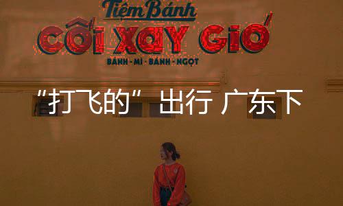 “打飞的”出行 广东下“先手棋”向天空要GDP