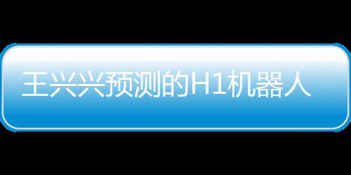 王兴兴预测的H1机器人年底跑速超越博尔特的展望与解读（新闻报道）