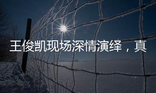 王俊凯现场深情演绎，真实还原情感世界，呼吁粉丝别催