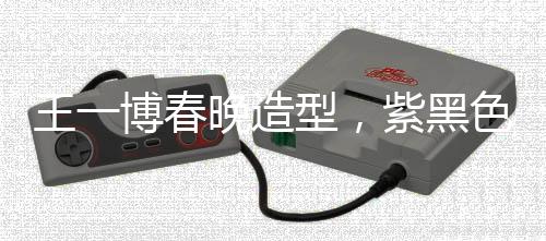 王一博春晚造型，紫黑色贵公子惊艳亮相