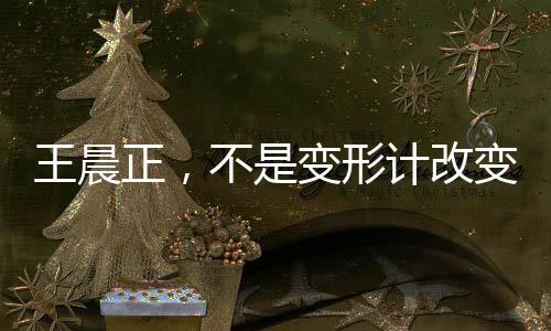 王晨正，不是变形计改变了我