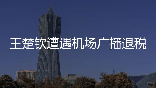 王楚钦遭遇机场广播退税风波，一脸懵然的背后故事