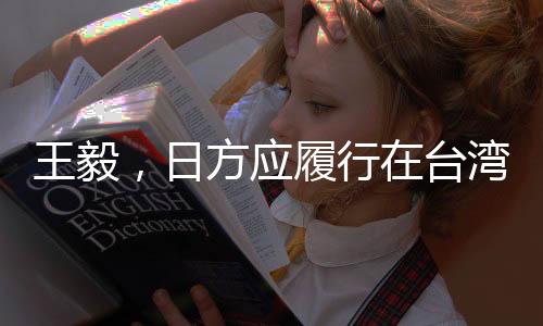 王毅，日方应履行在台湾问题的承诺