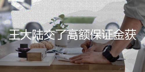 王大陆交了高额保证金获释，背后的故事引人深思