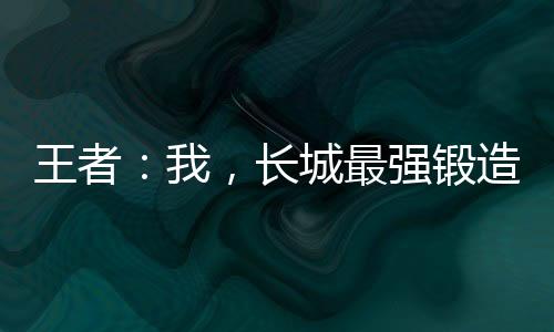 王者：我，长城最强锻造师