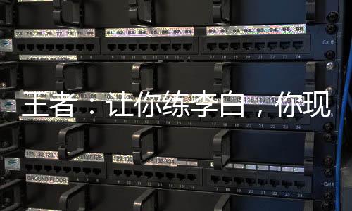 王者：让你练李白，你现实去学剑