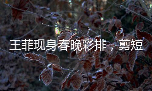 王菲现身春晚彩排，剪短发又飒又美，引领时尚潮流