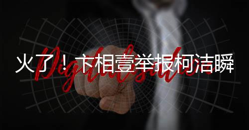 火了！卞相壹举报柯洁瞬间成表情包