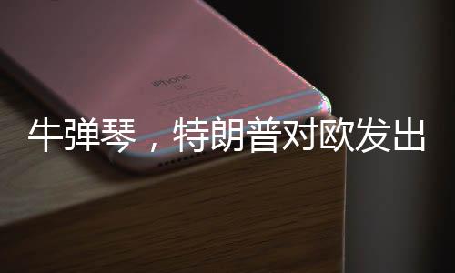 牛弹琴，特朗普对欧发出最轻蔑一问——欧美关系的新挑战