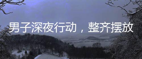 男子深夜行动，整齐摆放300余辆共享单车，展现城市之美