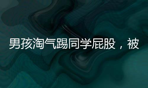 男孩淘气踢同学屁股，被老师发现后态度转变，班级纪律得以维护