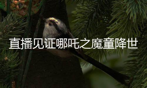 直播见证哪吒之魔童降世票房登顶，刷新影史记录的时刻