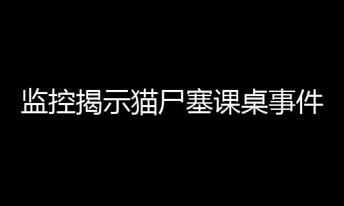 监控揭示猫尸塞课桌事件真相