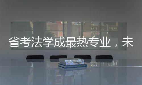 省考法学成最热专业，未来法律人才的热门选择