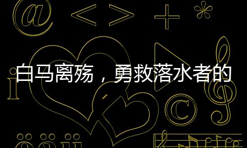 白马离殇，勇救落水者的永恒记忆