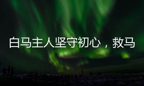白马主人坚守初心，救马精神传承——身着脏衣的背后故事