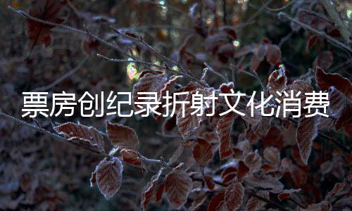 票房创纪录折射文化消费新高度