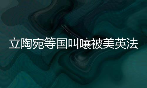 立陶宛等国叫嚷被美英法出卖，背后的真相与地缘政治博弈