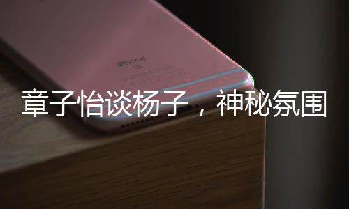 章子怡谈杨子，神秘氛围令人震惊