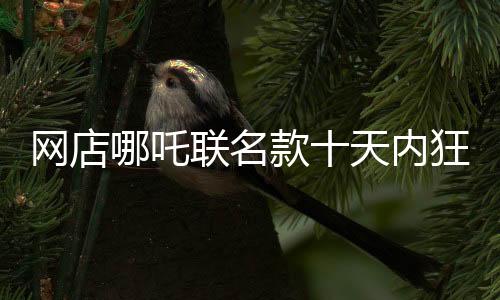 网店哪吒联名款十天内狂卖1200万元，销量一路飙升！