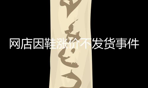 网店因鞋涨价不发货事件揭秘，商家的信誉与消费者的权益之间的权衡