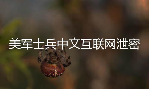 美军士兵中文互联网泄密事件真相调查
