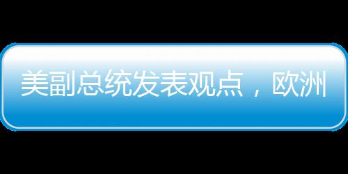 美副总统发表观点，欧洲面临的最大威胁并非来自俄罗斯