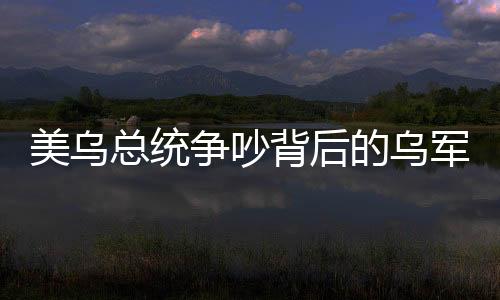 美乌总统争吵背后的乌军方支持泽连斯基的深层原因