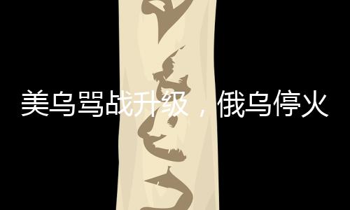 美乌骂战升级，俄乌停火谈判何去何从