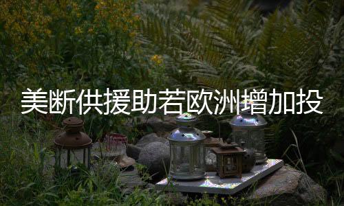 美断供援助若欧洲增加投入，乌克兰能坚持多久？全球视野下的观察与解读
