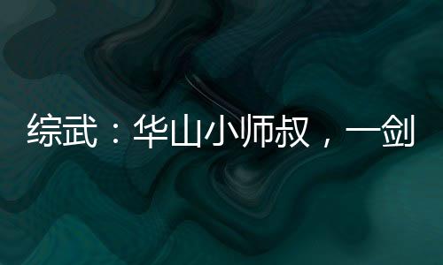 综武：华山小师叔，一剑压天下