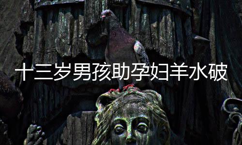 十三岁男孩助孕妇羊水破裂顺利产子，生命奇迹温暖人心