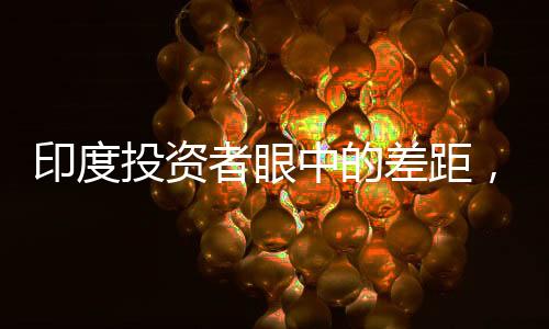 印度投资者眼中的差距，印度落后中国25年