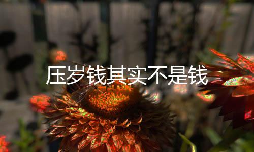 压岁钱其实不是钱