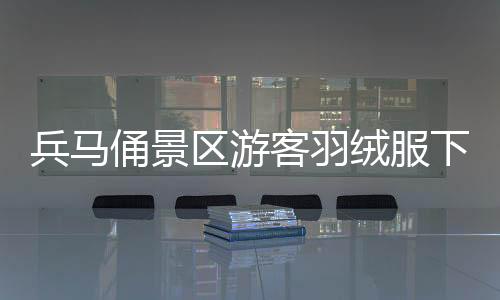 兵马俑景区游客羽绒服下的繁忙冬季，挤出的绒毛见证温暖之旅