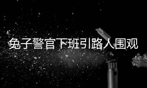 兔子警官下班引路人围观拍照，警民互动温馨感人