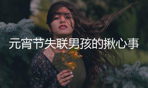 元宵节失联男孩的揪心事，寻找十四岁少年归家的线索