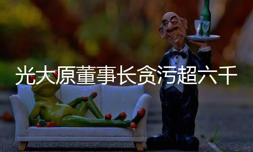 光大原董事长贪污超六千万获刑十五年案件详述