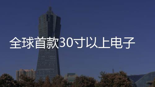 全球首款30寸以上电子纸显示屏正式发布，开启阅读新纪元