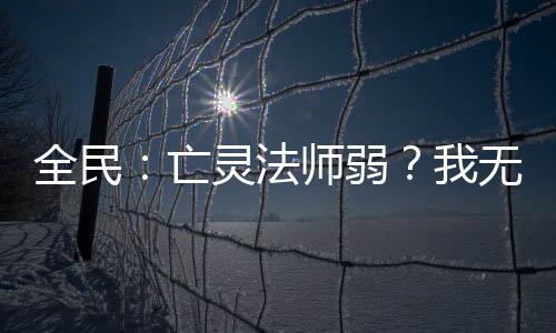 全民：亡灵法师弱？我无限叠技能