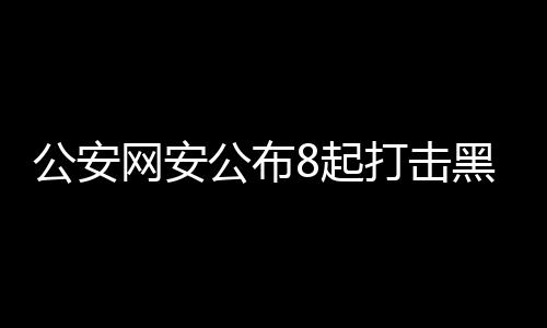 公安网安公布8起打击黑客犯罪案例，捍卫网络安全，守护数字家园