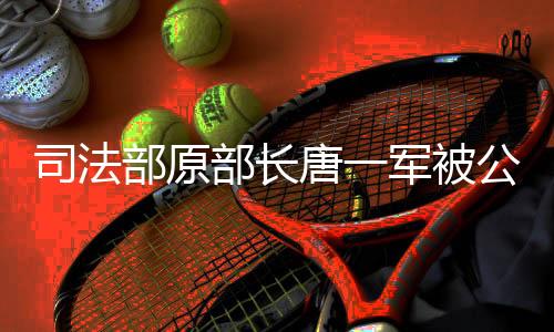 司法部原部长唐一军被公诉