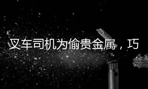 叉车司机为偷贵金属，巧妙伪装携带矿石过安检事件曝光