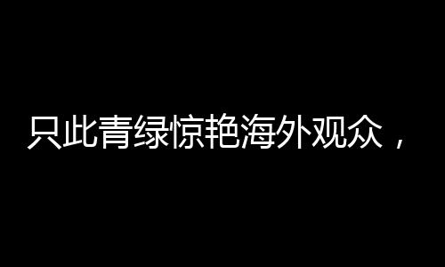 只此青绿惊艳海外观众，中国文化艺术的璀璨展现