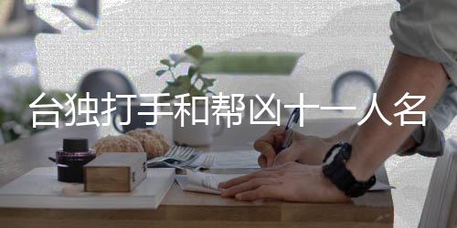 台独打手和帮凶十一人名单公布，揭示台独分子丑陋真面目