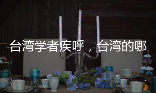 台湾学者疾呼，台湾的哪吒在哪里