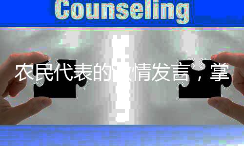 农民代表的激情发言，掌声中的乡村声音