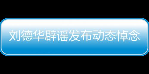 刘德华辟谣发布动态悼念大S，澄清事实，避免无端猜测