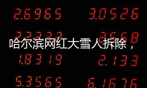 哈尔滨网红大雪人拆除，城市景观更新与文化传承的考量