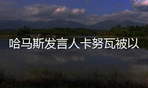 哈马斯发言人卡努瓦被以军打死，冲突与悲痛的交织